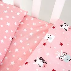 Змінна постіль 3 ел Twins Zoo 3022-TZ-08, pink, рожевий